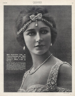 Cadum 1914 Geneviève Vix, Portrait