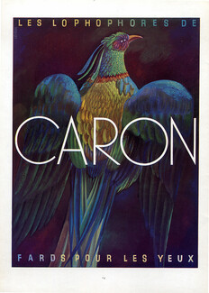 Caron (Cosmetics) 1937 Eye-liner, Les Lophophores, Parrot