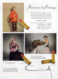 Coty (Cosmetics) 1950 Lipstick, Dresses Germaine Lecomte