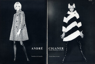 André Ciganer (Fur Coat) 1968 Photo Michalon