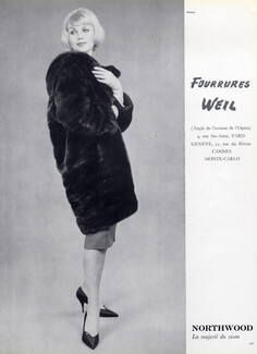 Weil (Fur Coat) 1960 Photo Philippe Pottier
