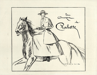 Crabette (Clothing) 1928 Amazone, Suits of horse and hunting