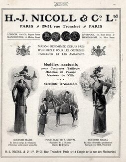 Nicoll & Cie (Department Store) 1912 Fashion Sport, Amazone