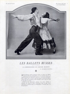 Les Ballets Russes, 1920 - Tamara Karsavina & Leonide Massine Russian Ballet, Texte par Karsavina, 5 pages