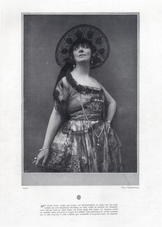 Cécile Sorel 1921 Portrait, Lewis Hat