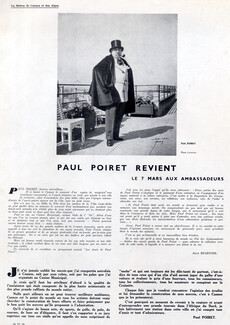 Paul Poiret Revient, 1935 - Cannes, Photo Lipnitsky, Texte par Jean Eparvier, Paul Poiret