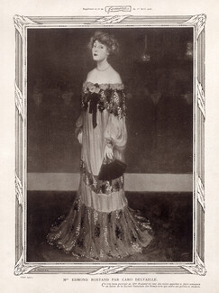 Mrs Edmond Rostand, Rosemonde Gérard, 1905 Caro Delvaille, Portrait