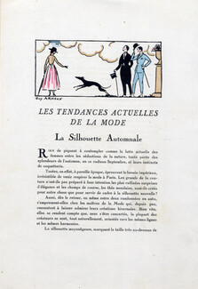 Les Tendances Actuelles de la Mode - La Silhouette Automnale, 1920 - Guy Arnoux Fashion Trends, La Guirlande, 4 pages
