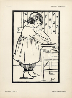 Georges d'Espagnat 1897 Croquis d'Enfant, Girl