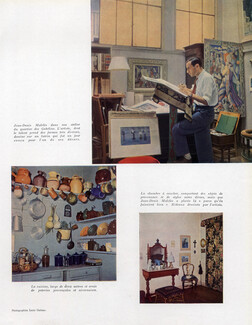 Jean-Denis Malclès (At Home) 1952 Theatre Scenery, Interior Decoration, 5 Pages Article, 5 pages