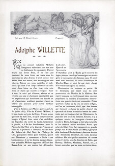 Adolphe Willette, 1911 - Artist's Career, Text by Claude Roger, 14 pages