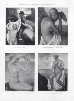 Angel Zarraga 1926 Mexican Painter, Swimmer, Bathing Beauty, 7 pages