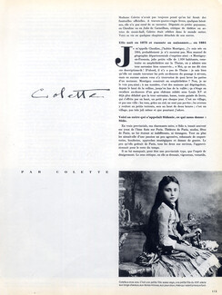 Colette, 1954 - Artist's Career Autobiography, Text by Colette, 8 pages