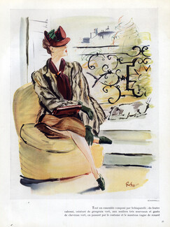 Schiaparelli (Fur) 1938 Fur Coat, René Bouët-Willaumez