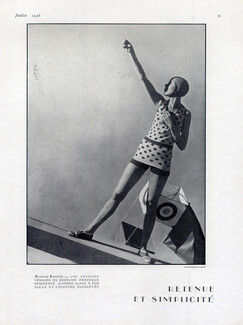 Jeanne Lanvin 1928 Photo George Hoyningen-Huene, Beachwear
