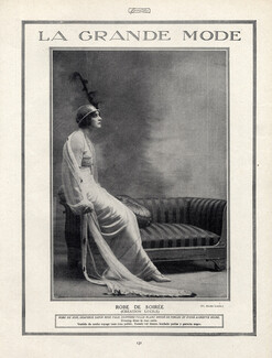 Lucile (Lady Duff Gordon) 1914 Evening Dress in Rose Satin