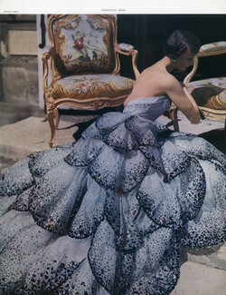 Christian Dior 1949 Photo Horst, Evening Gown
