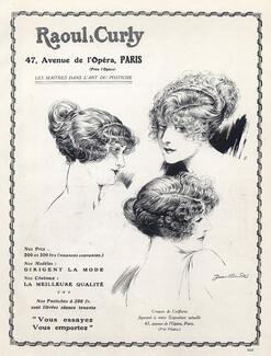 Raoul & Curly (Hairstyle) 1919 Wig, Jean Claude