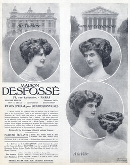 Desfossé (Hairstyle) 1910 Wig, Hairpieces, A. Ehrmann