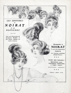 Noirat (Hairstyle) 1921 Wig, Hairpieces, Lisy