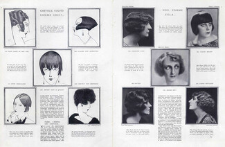 Zygismund Brunner 1924 Charlotte Lysés, Raquel Meller, Davelli, Berthe Dovy, Hairstyle