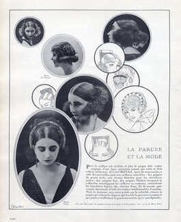 Auguste Bonaz (Combs) 1923 Hairstyle, Portrait Spinelly, Photo Rahma & Manuel Frères