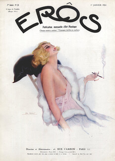 Léo Fontan 1924 Janvier, Eros Cover, Sexy Girl