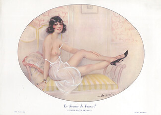 Suzanne Meunier 1924 Le Sourire de France - A smile from France, Babydoll, Topless