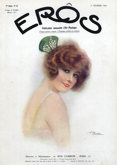 Suzanne Meunier 1924 Cover EROS, Comb Hairstyle