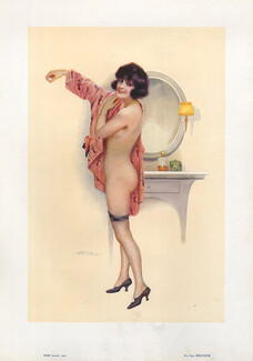 Suzanne Meunier 1924 Nude, Pajamas