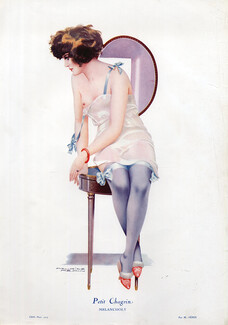 Maurice Pépin 1924 Petit Chagrin - Melancholy, Negligee, Topless