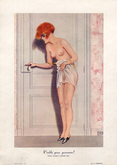 Georges Léonnec 1926 Visible pour personne - You can't come in ! Topless