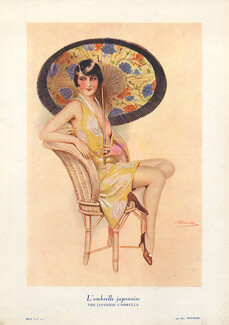 Suzanne Meunier 1927 L'Ombrelle Japonaise - The Japanese Umbrella