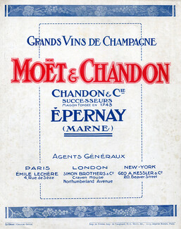 Moët & Chandon (Champain) 1913 Champagne
