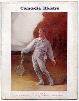 Comoedia Illustré 1920 November n°2 Ballets Suédois, Jean Borlin, Steinlen, Sarah Bernhardt, Sacha Guitry, 68 pages