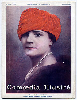 Comoedia Illustré 1921 n°12, Alexandra Balachova, Serge Koussevitsky