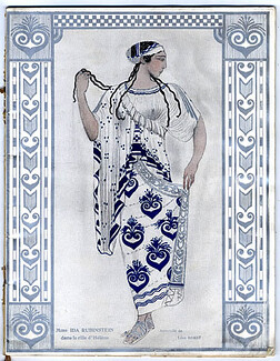 Ballets Russes 1912 Hélène de Sparte, Program, Ida Rubinstein, Léon Bakst, 42 pages