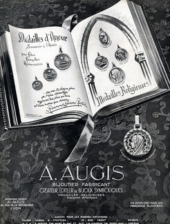 Augis (Jewels) 1950 Love Medals, Religious medals