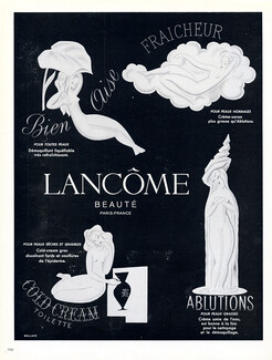 Lancôme (Cosmetics) 1948 Bien Aise, Fraicheur, Cold Cream, Ablutions