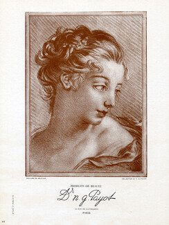Payot, Dr N.G. (Cosmetics) 1946 Engraving by Boucher