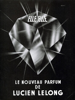 Lucien Lelong (Perfumes) 1941 Elle.Elle Diamond