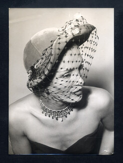 Jean Barthet 1950 Top Model Lucky, Original Press Photo Robert Cohen