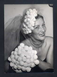 Jean Barthet 1950 Top Model Lucky, Original Press Photo Robert Cohen