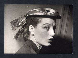 Le Monnier 1951 Capucine (Top Model) Original Press Photo Agip, Robert Cohen