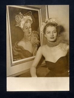 Rose Valois 1952 Capucine(Top Model) Original Press Photo Robert Cohen