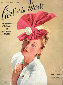 Rose Valois (Millinery) 1939 Cover, Photo Georges Saad