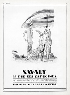 Savary (Clothing) 1925 Fashion Illustration