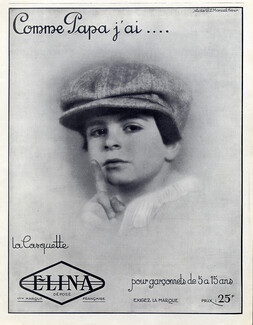 Elina (Hats) 1925 Photo Manuel Frères, Children