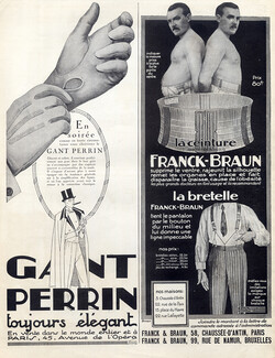Perrin (Gloves) & Franck-Braun (Suspenders) 1924 A. Ehrmann