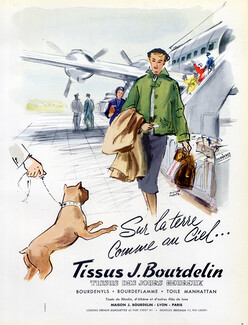 Bourdelin 1953 Boxer Dog, Airplane, Pierre Pagès